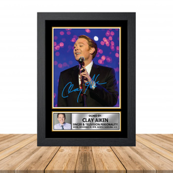 Clay Aiken M827 Television Autographed Poster Print Photo Signature Gift