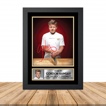 Gordon Ramsay M848 Television Autographed Poster Print Photo Signature Gift Gordon Ramsay M848 Television Autographed Poster Print Photo Signature Gift