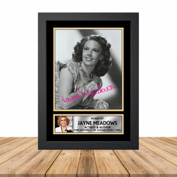 Jayne Meadows M857 Television Autographed Poster Print Photo Signature Gift