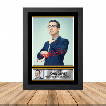 John Oliver M861 Television Autographed Poster Print Photo Signature Gift John Oliver M861 Television Autographed Poster Print Photo Signature Gift