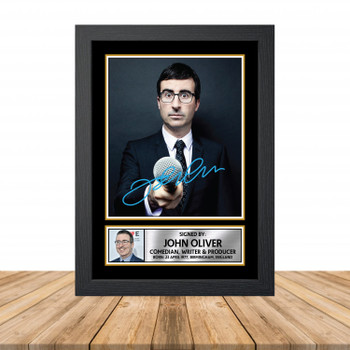 John Oliver M862 Television Autographed Poster Print Photo Signature Gift John Oliver M862 Television Autographed Poster Print Photo Signature Gift