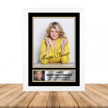 Martha Stewart M880 Television Autographed Poster Print Photo Signature Gift Martha Stewart M880 Television Autographed Poster Print Photo Signature Gift