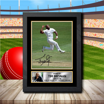 Tino Best Signed Autographed Cricket Star Poster Print Framed Merch Gift