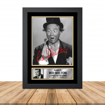 Red Skelton M909 Television Autographed Poster Print Photo Signature Gift