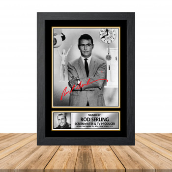 Rod Serling M923 Television Autographed Poster Print Photo Signature Gift Rod Serling M923 Television Autographed Poster Print Photo Signature Gift