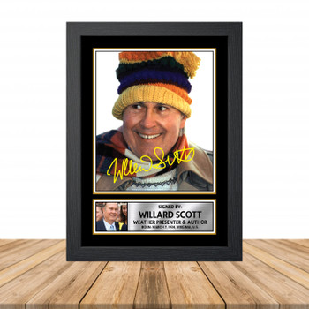 Willard Scott M936 Television Autographed Poster Print Photo Signature Gift Willard Scott M936 Television Autographed Poster Print Photo Signature Gift