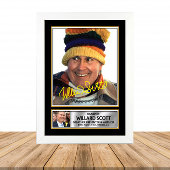 Willard Scott M936 Television Autographed Poster Print Photo Signature Gift Willard Scott M936 Television Autographed Poster Print Photo Signature Gift