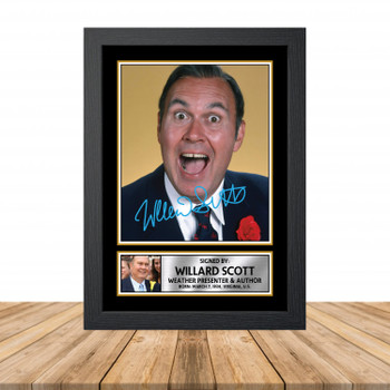 Willard Scott M937 Television Autographed Poster Print Photo Signature Gift Willard Scott M937 Television Autographed Poster Print Photo Signature Gift