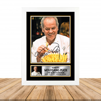 Wolfgang Puck M937 Television Autographed Poster Print Photo Signature Gift