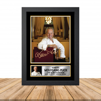 Wolfgang Puck M938 Television Autographed Poster Print Photo Signature Gift