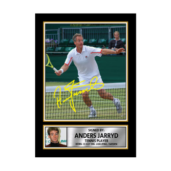 Anders Jrryd M535 Tennis Player Autographed Poster Print Photo Signature Gift Anders Jrryd M535 Tennis Player Autographed Poster Print Photo Signature Gift