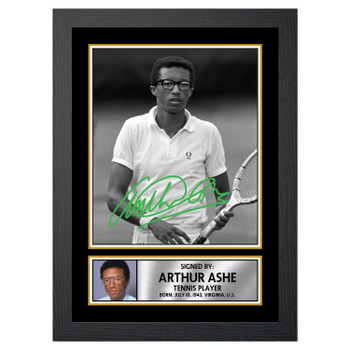 Arthur Ashe M541 Tennis Player Autographed Poster Print Photo Signature Gift Arthur Ashe M541 Tennis Player Autographed Poster Print Photo Signature Gift
