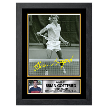 Brian Gottfried M550 Tennis Player Autographed Poster Print Photo Signature Gift