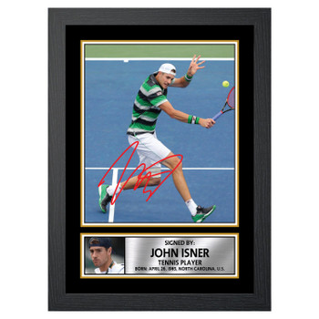 John Isner M576 Tennis Player Autographed Poster Print Photo Signature Gift