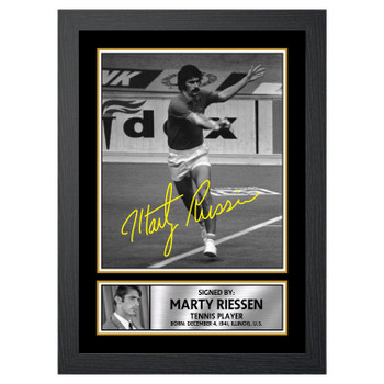 Marty Riessen M610 Tennis Player Autographed Poster Print Photo Signature Gift Marty Riessen M610 Tennis Player Autographed Poster Print Photo Signature Gift