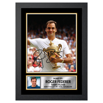 Roger Federer M631 Tennis Player Autographed Poster Print Photo Signature Gift