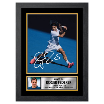Roger Federer M632 Tennis Player Autographed Poster Print Photo Signature Gift Roger Federer M632 Tennis Player Autographed Poster Print Photo Signature Gift