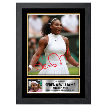 Serena Williams M637 Tennis Player Autographed Poster Print Photo Signature Gift
