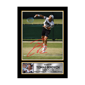 Tom s Berdych M649 Tennis Player Autographed Poster Print Photo Signature Gift