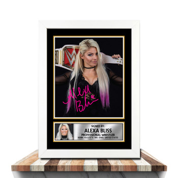 Alexa Bliss M948 Wrestling Autographed Poster Print Photo Signature Gift Alexa Bliss M948 Wrestling Autographed Poster Print Photo Signature Gift