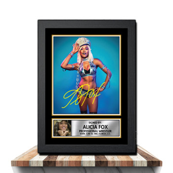 Alicia Fox M951 Wrestling Autographed Poster Print Photo Signature Gift Alicia Fox M951 Wrestling Autographed Poster Print Photo Signature Gift