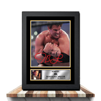 JBL M1014 Wrestling Autographed Poster Print Photo Signature Gift JBL M1014 Wrestling Autographed Poster Print Photo Signature Gift