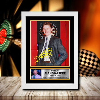 Alan Warriner 2 Signed Autographed Darts Star Poster Print Framed Merch Gift Alan Warriner 2 Signed Autographed Darts Star Poster Print Framed Merch Gift