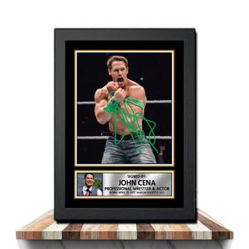 John Cena M1018 Wrestling Autographed Poster Print Photo Signature Gift