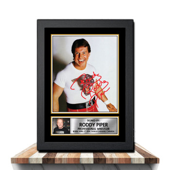 Rowdy Roddy Piper M1064 Wrestling Autographed Poster Print Photo Signature Gift
