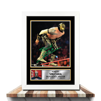 Sin Cara M1077 Wrestling Autographed Poster Print Photo Signature Gift