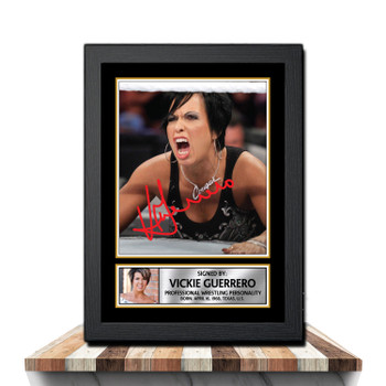 Vickie Guerrero M1102 Wrestling Autographed Poster Print Photo Signature Gift Vickie Guerrero M1102 Wrestling Autographed Poster Print Photo Signature Gift