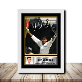 Ajit Agarkar M1459 Cricketer Autographed Poster Print Photo Signature Gift Ajit Agarkar M1459 Cricketer Autographed Poster Print Photo Signature Gift