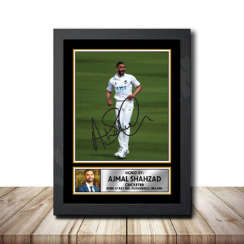 Ajmal Shahzad M1463 Cricketer Autographed Poster Print Photo Signature Gift Ajmal Shahzad M1463 Cricketer Autographed Poster Print Photo Signature Gift