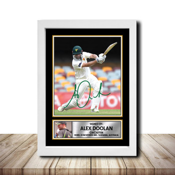 Alex Doolan M1469 Cricketer Autographed Poster Print Photo Signature Gift Alex Doolan M1469 Cricketer Autographed Poster Print Photo Signature Gift