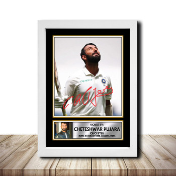 Cheteshwar Pujara M1502 Cricketer Autographed Poster Print Photo Signature Gift Cheteshwar Pujara M1502 Cricketer Autographed Poster Print Photo Signature Gift