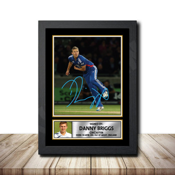 Danny Briggs M1520 Cricketer Autographed Poster Print Photo Signature Gift Danny Briggs M1520 Cricketer Autographed Poster Print Photo Signature Gift