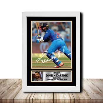 Dinesh Karthik M1547 Cricketer Autographed Poster Print Photo Signature Gift Dinesh Karthik M1547 Cricketer Autographed Poster Print Photo Signature Gift