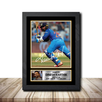 Dinesh Karthik M1547 Cricketer Autographed Poster Print Photo Signature Gift Dinesh Karthik M1547 Cricketer Autographed Poster Print Photo Signature Gift