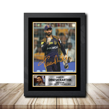 Dinesh Karthik M1548 Cricketer Autographed Poster Print Photo Signature Gift Dinesh Karthik M1548 Cricketer Autographed Poster Print Photo Signature Gift