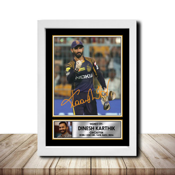 Dinesh Karthik M1548 Cricketer Autographed Poster Print Photo Signature Gift Dinesh Karthik M1548 Cricketer Autographed Poster Print Photo Signature Gift