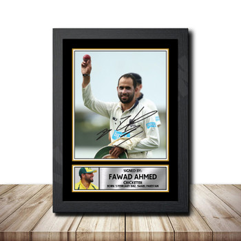 Fawad Ahmed M1566 Cricketer Autographed Poster Print Photo Signature Gift Fawad Ahmed M1566 Cricketer Autographed Poster Print Photo Signature Gift