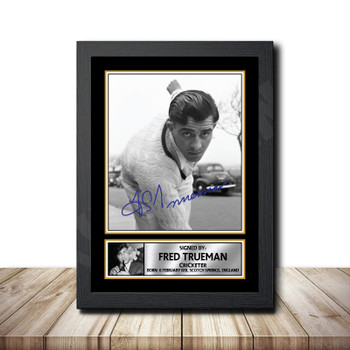 Fred Trueman M1569 Cricketer Autographed Poster Print Photo Signature Gift Fred Trueman M1569 Cricketer Autographed Poster Print Photo Signature Gift