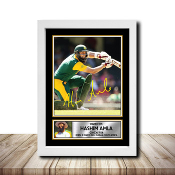 Hashim Amla M1596 Cricketer Autographed Poster Print Photo Signature Gift Hashim Amla M1596 Cricketer Autographed Poster Print Photo Signature Gift