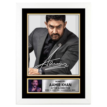 Aamir Khan M285 Bollywood Autographed Poster Print Photo Signature Gift Aamir Khan M285 Bollywood Autographed Poster Print Photo Signature Gift