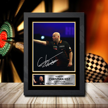 Christian Kist Signed Autographed Darts Star Poster Print Framed Merch Gift Christian Kist Signed Autographed Darts Star Poster Print Framed Merch Gift