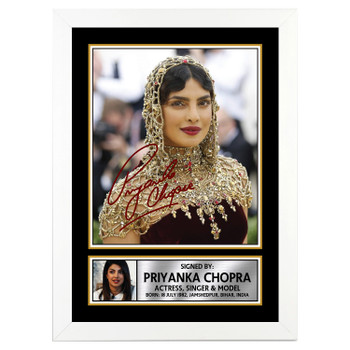 Priyanka Chopra M358 Bollywood Autographed Poster Print Photo Signature Gift Priyanka Chopra M358 Bollywood Autographed Poster Print Photo Signature Gift