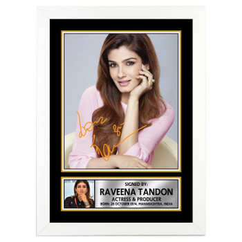 Raveena Tondon M368 Bollywood Autographed Poster Print Photo Signature Gift Raveena Tondon M368 Bollywood Autographed Poster Print Photo Signature Gift