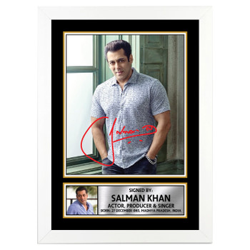 Salman Khan M374 Bollywood Autographed Poster Print Photo Signature Gift Salman Khan M374 Bollywood Autographed Poster Print Photo Signature Gift