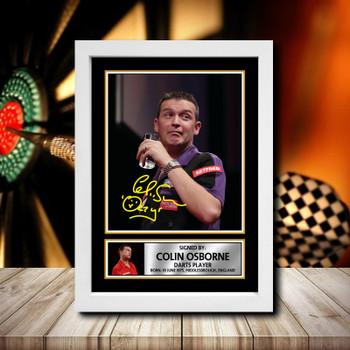 Colin Osborne 2 Signed Autographed Darts Star Poster Print Framed Merch Gift Colin Osborne 2 Signed Autographed Darts Star Poster Print Framed Merch Gift