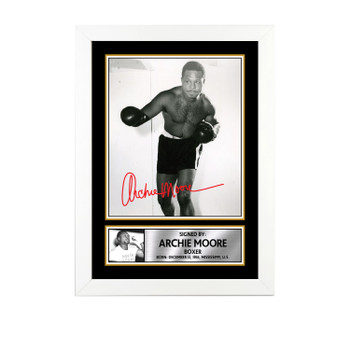 Archie Moore M661 Boxing Autographed Poster Print Photo Signature Gift Archie Moore M661 Boxing Autographed Poster Print Photo Signature Gift